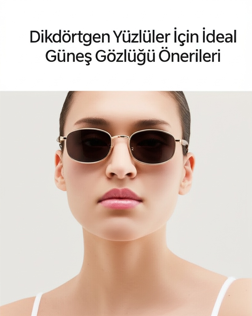 Dikdörtgen Yüzlüler İçin İdeal Güneş Gözlüğü Önerileri