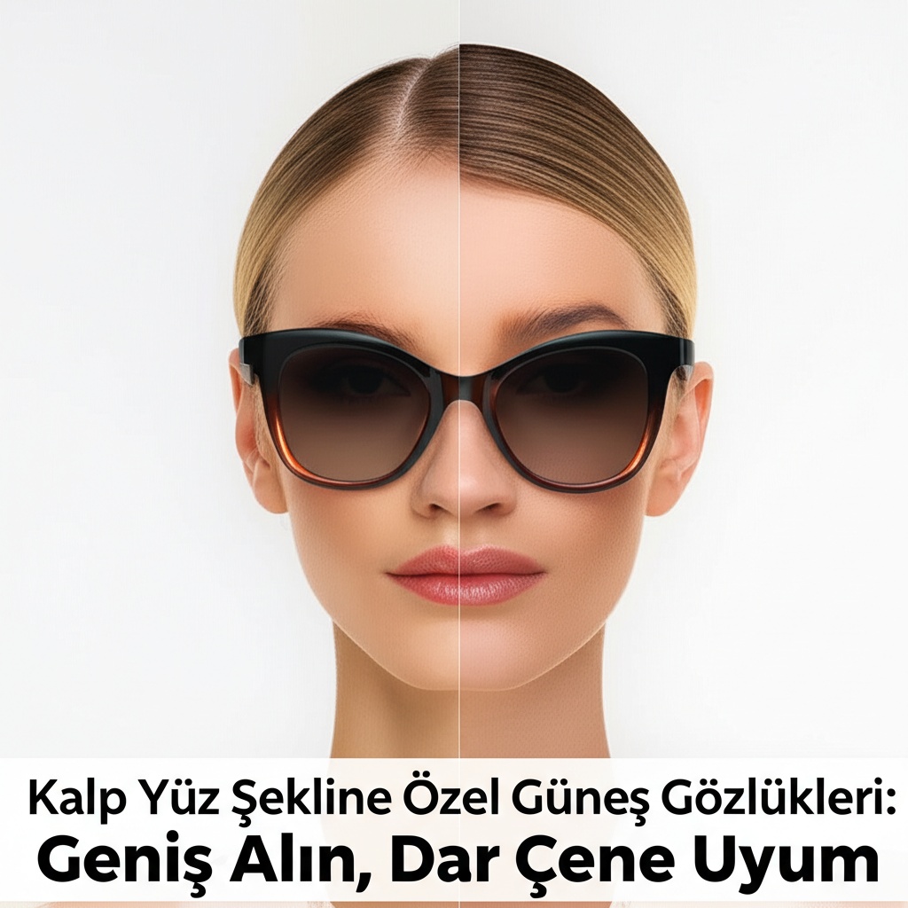 Kalp Yüz Şekline Özel Güneş Gözlükleri: Geniş Alın, Dar Çene Uyum