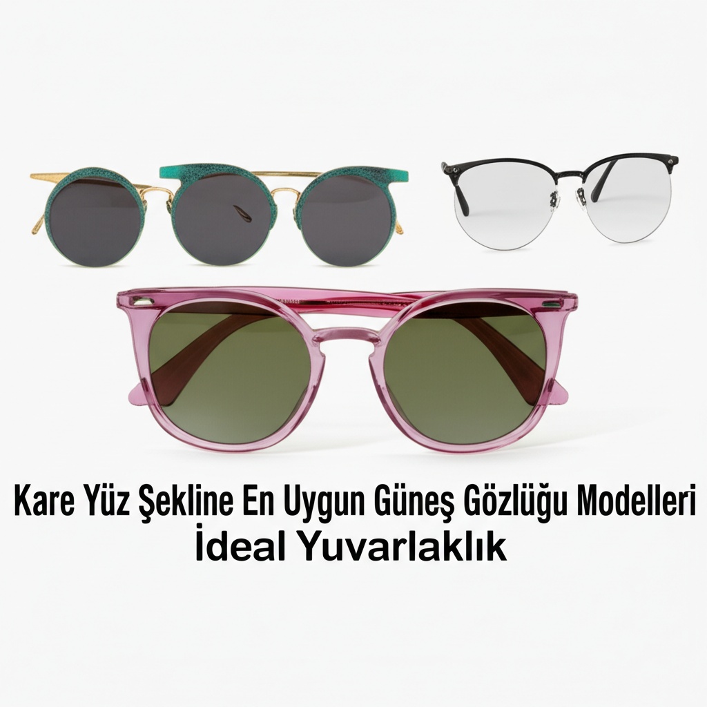 Kare Yüz Şekline En Uygun Güneş Gözlüğü Modelleri: İdeal Yuvarlaklık