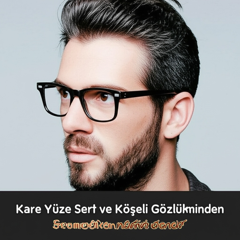 Kare Yüze Sert ve Köşeli Gözlük Seçiminden Kaçının: Neden mi?