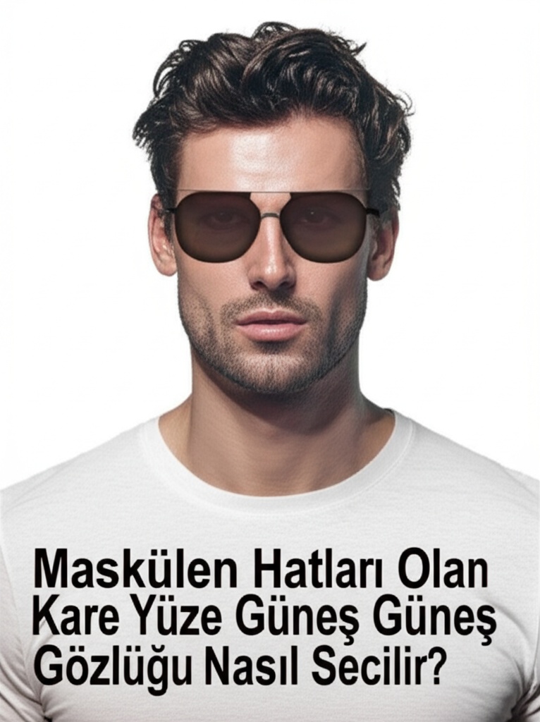 Maskülen Hatları Olan Kare Yüze Güneş Gözlüğü Nasıl Seçilir?