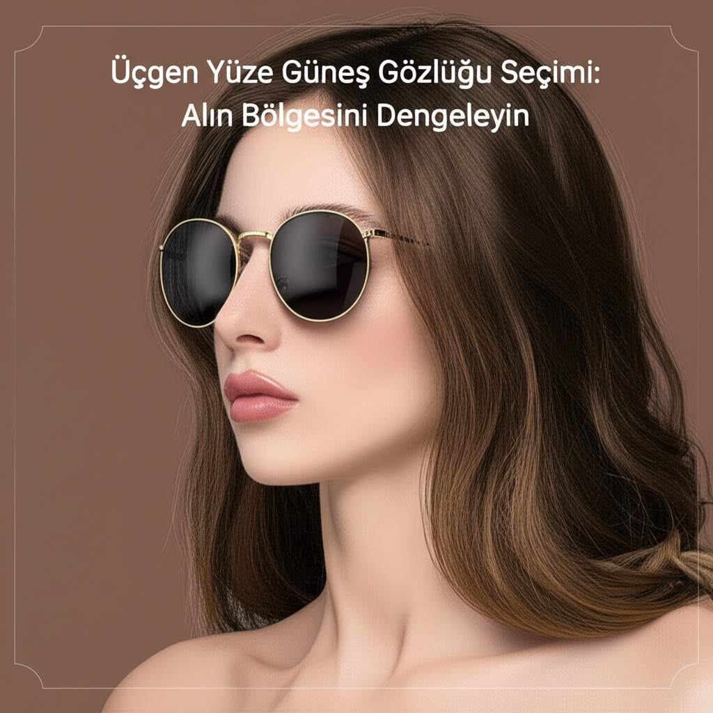 Üçgen Yüze Güneş Gözlüğü Seçimi: Alın Bölgesini Dengeleyin