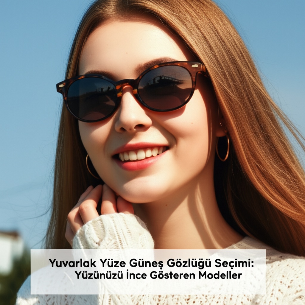 Yuvarlak Yüze Güneş Gözlüğü Seçimi: Yüzünüzü İnce Gösteren Modeller